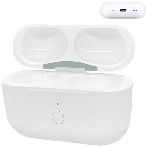 WAVANCKY Custodia di ricarica wireless per Airpods Pro 2, porta di ricarica wireless USB-C per Air pods pro 1a/2a generazione, custodia di ricarica di ricambio con pulsante di sincronizzazione di