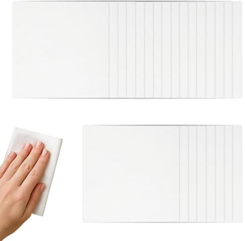 Anmahe Lint Free Cloths for Oiling Wood,24 Pcs Reusable Lint Free Cleaning Cloths 30x30cm,White Microfibre Polishing Cloth,Durable Soft Tack Cloth Wipes for Home,Kitchen,Screen,Glass,Car Cleaning