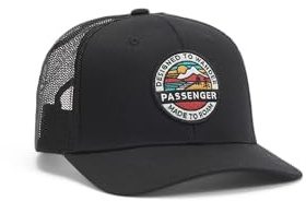 Passenger Odyssey Mesh Snapback Cap (UK, Alpha, S, M, Black 2.0)