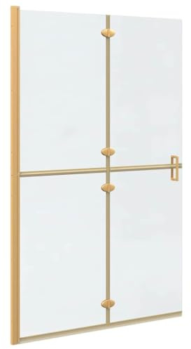 vidaXL Panel de Ducha a RAS de Suelo Dorado 90 x 6.5 x 190 cm