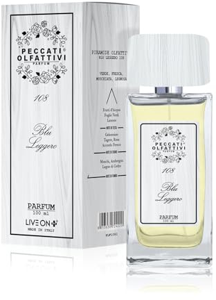 Peccati Olfattivi N.108 Women's Perfume Inspired by Light Blue – Long-Lasting Feminine Dupe with 30% Pure Essence, Original-Like Fragrance with High Longevity and Persistence 100 ml Parfum