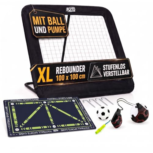Kyto Fußball Rebounder & Trainingssets – Rückprallwand für Technik- und Koordinationstraining