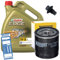Ölwechsel Set Inspektion 5L Castrol Edge Titanium FST LL 5W-30 Öl Motoröl + HENGST Ölfilter + Öl Ablassschraube Verschlussschraube