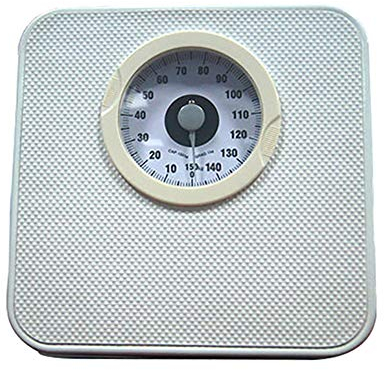 YZJJ mechanische Personenwaage, Personenwaage analog, im Retro-Design - analoge Waage, bis max. 150 kg(Mechanische Waage im klassischen Doktorwaagen-Design, Metall-Korpus, rutschfeste Wiegefläche)