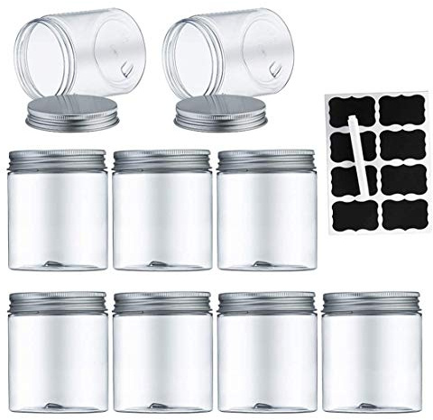 Aoligei Kunststoff Vorratsdosen 9er Set,BPA-freie Behälter mit Deckel,Luftdichte Behälter,Slime Behälter,Gewürze Set, Mepal Vorratsdosen Set Aufbewahrung Küche Tee Gewürzgläser(250ml)