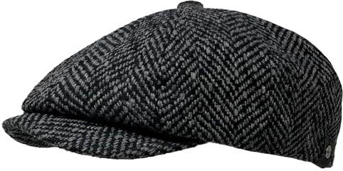 WEROR Schiebermütze Herren – Schirmmütze Flatcap Herrenmütze Cap Mütze – Herbst/Winter – WEROR-280.1 (58, 59, Anthrazit)