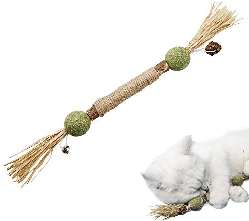 PAZ'S GIFT Catnip Toy Cat Toys Catnip Toy cat chew Toy cat Kicking silvervine Stick Teeth Cleaning Cute Kitten Teething Indoor Interactivecat Dental Care Matatabi (Catnip Balls)