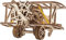 UGEARS Mini Biplane 3D Puzzle - Airplane Wooden Model Kits for Adults to Build for Beginners - Pull-Back Rubber Band Motor Aircraft - 3D Wooden Puzzles for Adults Vintage Aviation DIY Kit - 84 Pcs
