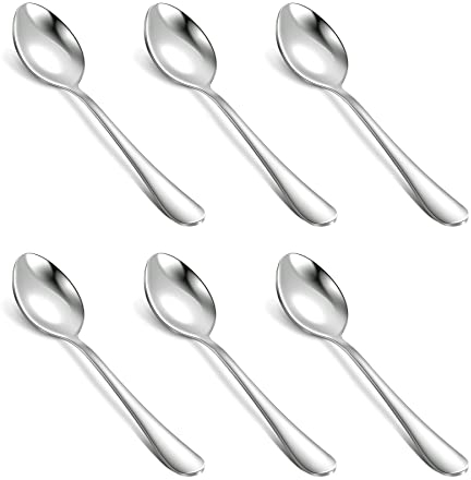 Kyraton 5.5 Mini Coffee Spoons - Stainless Steel, Set of 6 for Parties & Weddings