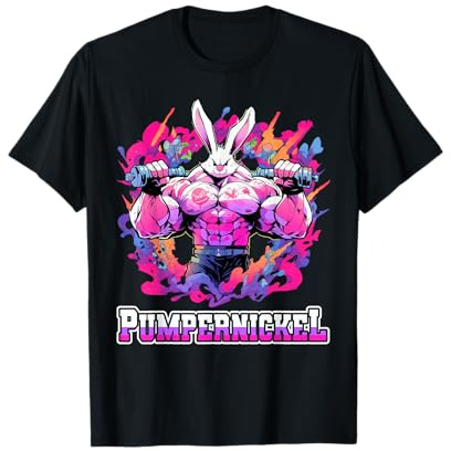 Pumpernickel Bodybuilding Kraftsport lustiges Fitness T-Shirt