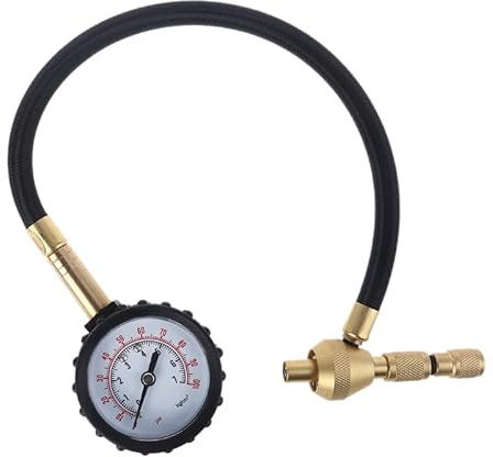 TIYGHI Manómetro Calibrador de presión del Deflector de neumáticos de Aire rápido Profesional 100PSI w/Chuck Especial para 4x4 Grandes neumáticos Offroad