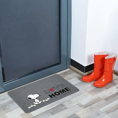 Markotex Peanuts – Snoopy - Felpudo para entrada exterior (40 x 68 cm, 40 x 70 cm, 40 x 60 cm) (Love Home, Easy)