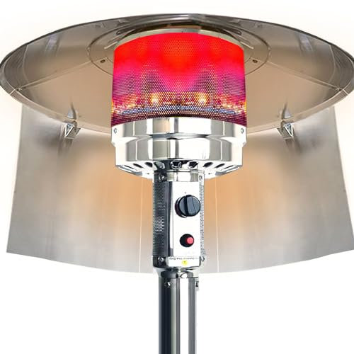 Riflettore per riscaldatore da patio, riflettore a propano per riscaldamento extra, risparmio di gas, 0,8 mm, in alluminio ispessito