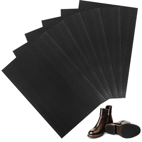 6 Stück Anti Rutsch Sohle Schuhsohlen Reparatur Set Gummisohlen zum Aufkleben Sohlengummi Schuhsohlen Protektoren Schuhsohle Gummi für Alle Größen Anti Rutsch Geräuschreduzierung Bequemere Sohlen