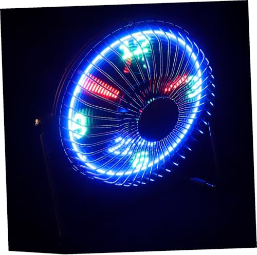 Gadpiparty Ventilatoren Fürs Büro Usb-lüfter Tragbarer Usb- Intelligenter Usb-uhrenventilator Tragbarer Sommerfan Led Reisen Schmiedeeisen