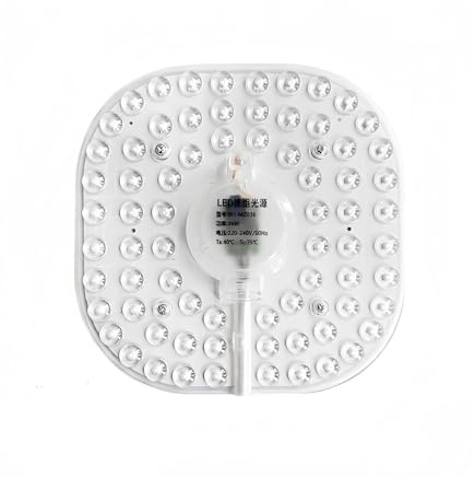 XiaoChenChen Modulo LED Luce 220V 12W 18W 24W 36W Luce Bianca 6500K Luce da soffitto a LED Stoppino Disco Luminoso Magnetico Modulo Sorgente Luminosa di Ricambio Luce SMD(Square,36W 180MM)