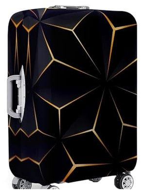 Anseom Housse de Valise Elastique Housse Valise Protection Housse de Protection pour Bagages Anti-poussière Housse de Bagage de Voyage Style Cyberpunk Couverture de Bagages pour 18-32 Pouces (L)