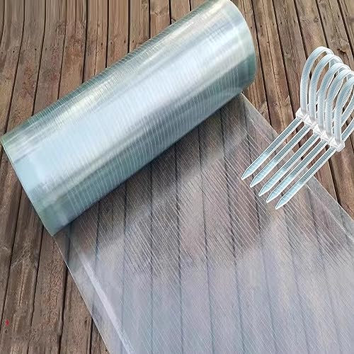 YHKJLYH Polycarbonat-Dachplatte, transparente Pergola-Überdachung, schlagfeste 1,0-mm-Dämmplatten, Gewächshaus-PC-Endurance-Board (Farbe: transparent, Größe: 1 x 20 m)
