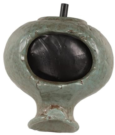 MAGICLULU Jarra De Cerámica Cascada para Decoración De Fuente Jarrón para Exterior Cascada De Bricolaje para Estanque De Peces Decoración De Dormitorio Verde