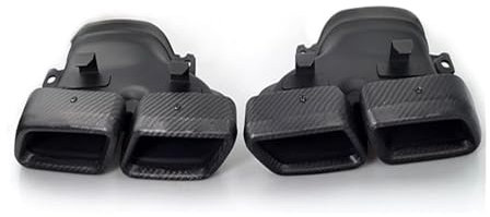 Car Exhaust Tip For M&ercedes AMG C63 W205 C180 C200 C260L Pre-Facelift Car Quad Exhaust Tips Car Muffler Trim Tail Pipe Car End Pipes(1)