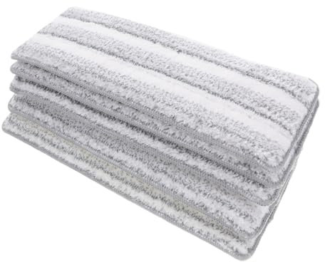 Operitacx 5 Piezas almohadillas húmedas para trapear paños de microfibra Sustitución de almohadillas para trapeador fregar trapeadores de microfibra almohadillas de fregona reutilizables
