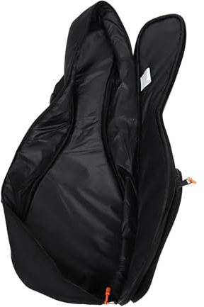 LOLIPPYY Praktische Mandolinentasche aus Oxford Stoff und Taffeta in Schwarz Leicht den Bequemen Transport von Musikinstrumenten Beim Reisen