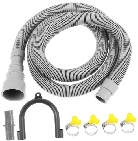 FUNNETOYU Washing Machine Drain Hose Extension Kit Flexible Hose for Dishwasher Compact Washer Replacement