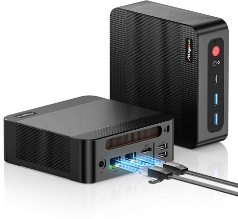 MAGICNUC AG2 Home-Gaming-Mini PC, Ryzen 7 7840HS(Beats 8745H, Up to 5.1GHz), 32GB DDR5, 512GB PCIe SSD Mini Desktop Computer, USB-C/DP/HDMI, 4K Triple Display, Dual LAN, WiFi 6E, BT 5.2, Micro PC