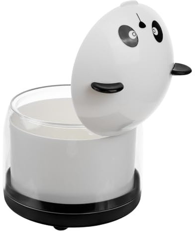 DIYEAH Mini Cubo Basura de Escritorio Panda y Práctico Contenedor de Residuos para Oficina Baño y Hogar Compacto y Resistente para Uso Interior