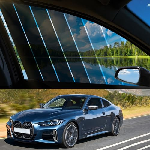 Tönungsfolie Auto, Sonnenschutzfolie Selbstklebend für Autoscheiben, Sichtschutzfolie, Blockiert UV-/IR-Strahlen, Sonnenschutz, Kratzfeste Autofensterfolie, Heat & Glare (25% VLT, 50x300cm)