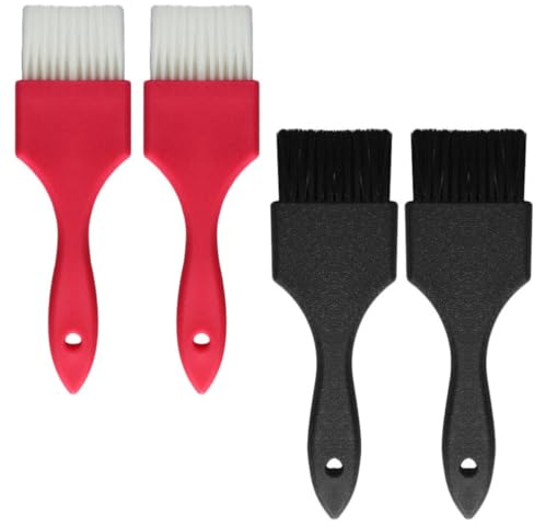 BETOOKY Pinceau pour Teinture Cheveux 4 Pièces Poils Rigides en PC pour Application Lisse Coloration et Soin Capillaire Salon Professionnel