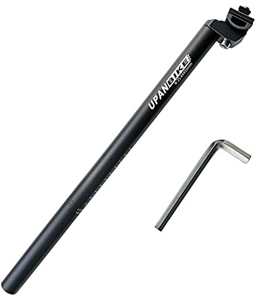 UPANBIKE Bike Seat Post Aluminum Alloy Extra Long 17.7inch(450mm) Replacement Bicycle Seatpost φ 25.4 27.2 28.6 30.4 30.9 31.6mm(25.4mm)