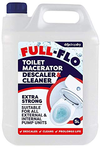 Full-FLO Toilet Macerator Descaler & Cleaner – Extra Strong - Suitable for All Pump Units Including Saniflo (5L)