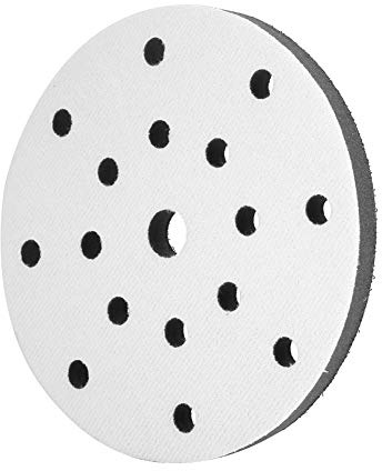 150mm Soft Sponge Sanding Interface Pad | Vibration Dampening Cushion for Electric & Pneumatic Polishers | 15 Holes for Optimal Dust Extraction