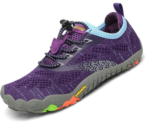 SAGUARO Chaussures de Trail Enfants Filles Chaussures de Sport Respirant Antidérapant