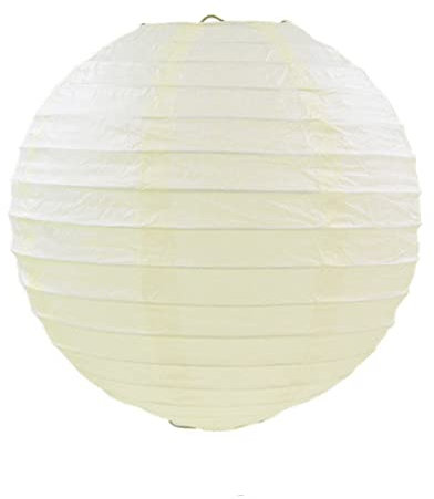 1 STÜCK 10-40 cm China Papierlaternen Festival Liefert Kinder Geburtstag Hochzeit Dekoration Dekor Geschenk Handwerk DIY Lampion Laterne-Beige, 30 cm (12 Zoll)