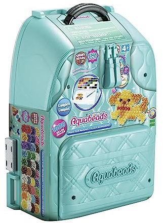 Aquabeads - Le sac-à-dos créatif DX - Kit de loisirs créatifs - Activité manuelle enfants en toute autonomie - Coffret de perles qui collent avec de l'eau - Jouet enfant 4 ans et + - 31993