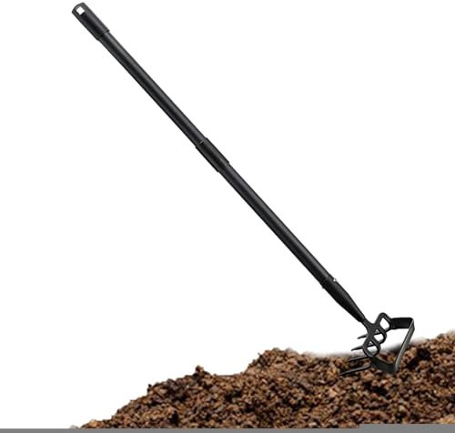 Désher-beur Manuel | Outil De Jardin De Désherbage Manuel | Outil De Désherbage Manuel avec Poignée | Outil De Râteau De Désherbage pour Cultiver/Éliminer/Retourner