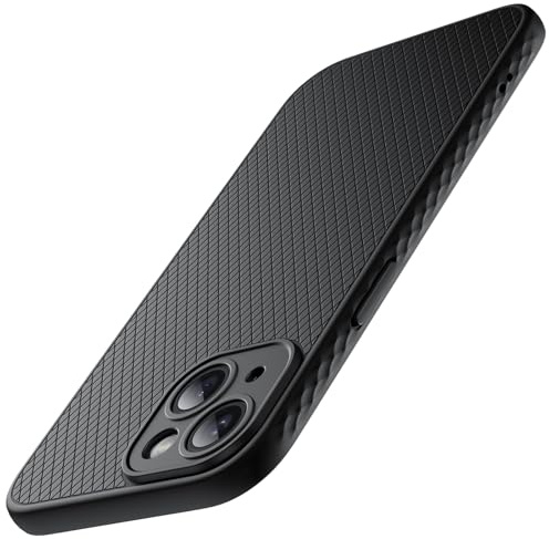 JETech Grip Hülle für iPhone 15, Schwarz | Ergonomischer Griff, Kameraschutz, Weiches TPU Dünn Design, Stoßschutz