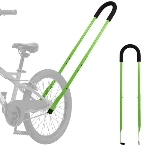 Kinder-Fahrrad-Sicherheitstrainer, Griff, Balance-Schiebestange (grün)