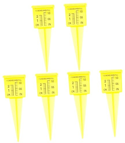OFFSCH 6pièces Pluviomètre à Large Ouverture Dispositif De Mesure des Précipitations Outil De Jardinage pour Évaluer Arrosage du Gazon Et du Jardin