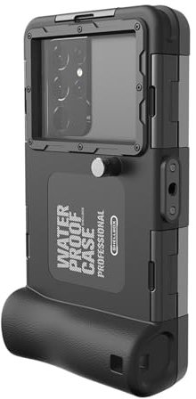 Raxove Wasserdichte Taucher-Telefonbox – Tauch-Schnorchel-Hülle, 2. Generation, wasserdichte Tauch-Handyhülle zum Schwimmen, Tauchen, Surfen, für Smartphones, die nicht wasserdicht sind, Schwarz