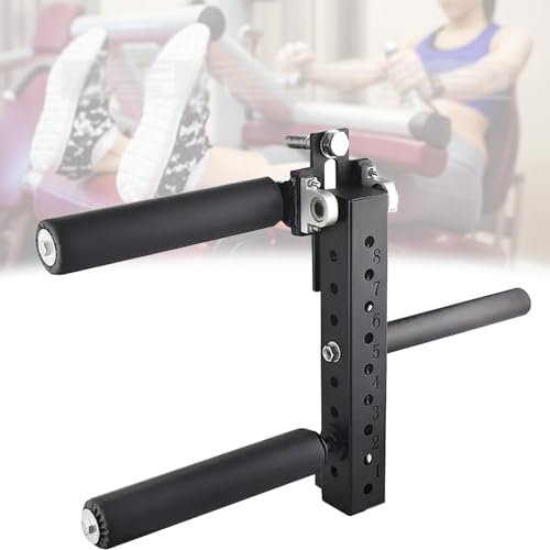 Quixnova Trainingsgerät für Beinkraft-Extensions- und Curl-Übungen im Sitzen, Fitness-Kniebeugenständer-Zubehör 1,8/2,6 cm für Hantelscheiben mit 5 cm Durchmesser – Maximale Belastung: 660 lbs,2.6cm