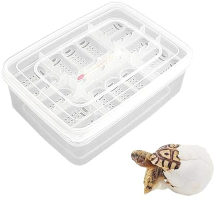 Brutkasten für Reptilien, Brutkasten für Reptilieneier - 16 Gitter transparente Brutbox für Reptilieneier,Brutkasten, Bruttablett, Brutkasten für Gecko, Löwenmähne