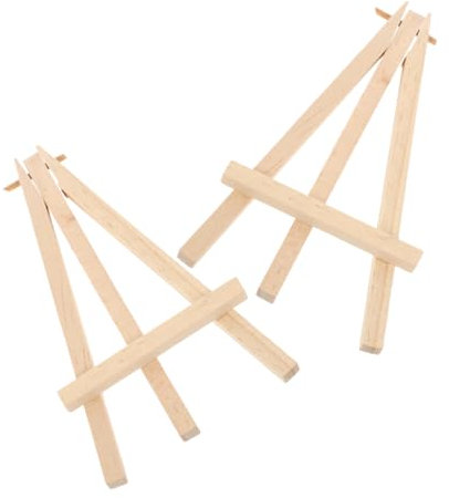 Zerodeko 2 st spelkortshållare ministaffli stående staffli för fotoskärmar feststativ staffli sugpropp kortstativ staffli stående fällbart bord staffli trä