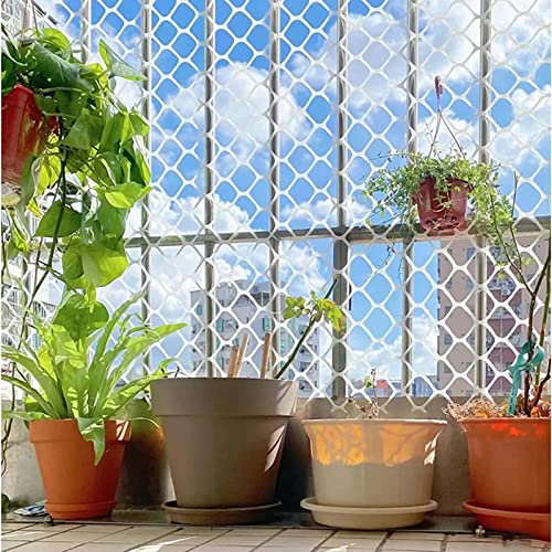 Geflügelzaun aus Kunststoff, für Kleintiere, langlebig, sechseckig, mit festen Riemen, ideal für Kaninchen, Eichhörnchen, Welpen und Katzen, 1 x 10 m, Weiß