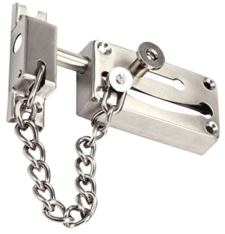 QUMIIRITY Cerradura De Pestillo De Puerta Cadena Antirrobo Para Puerta Cerrojo De Seguridad Para Hotel