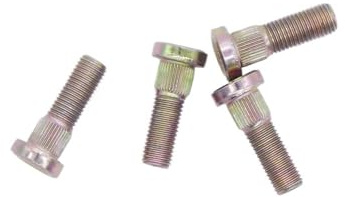 GHJtRs M10 x 1,25 x 32 mm Felgennaben-Stehbolzen, 4 Stück, kompatibel mit ATV, Buggy, Quad, Go-Kart-Zubehör
