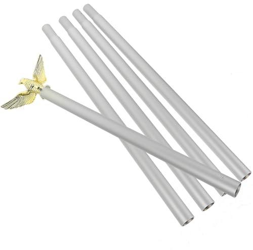 Artibetter Aluminium Fahnenmast Set Drehbar Windbeständig Abnehmbar für Haus Garten Balkon Outdoor Stabile Fahnenstange mit Verdrehungssicherem Ring
