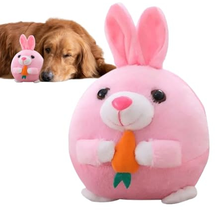 Hundespielzeug Mit Quietschfunktion,Beweglicher Ball Für Welpen Mit Plüschbezug | Quietschendes Hundebeschäftigungsspielzeug,Zur Beschäftigung Für Welpen Durch , Spielen Und Training Gegen Langeweile